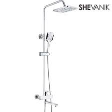 Get free shipping on qualified tub & shower combos or buy online pick up in store today in the bath department. Shevanik Shower System Set Shower Set Brass Faucet And Overhead Shower Bath Mixer Set With Shower Head Hot And Cold Water Kit Tropical Rain The Composition Of Brass Chrome Plated Faucet Wall Bath Rain Shower Head S9336 Shower System Aliexpress