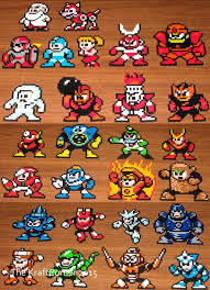 Original Megaman Inspired Perler Magnets Keychains Coasters Charms Party Favors Sprites Nintendo Meg Perler Bead Patterns Perler Crafts Perler Patterns