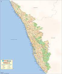 Map mods / recent uploads. Kerala Detailed Political Map Printed On Vinyl 2020 Edition 30 W X 36 H Amazon In Office Products
