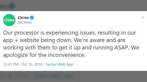 Branchless bank chime is experiencing outages that are leaving customers stranded without access to their money. Digital Bank Chime Goes Off Line Leaving Millions Of Customers Without Cash Abc13 Houston