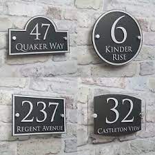 A homemade plaque, be it ever so simple, is hard to beat! Modern House Address Plaque Door Number Signs Name Plates Glass Effect Acrylic Ebay