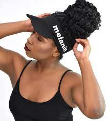 Melanin Stretch Logo Visor In 2021 Natural Hair Accessories Natural Hair Styles Curly Hair Styles Naturally
