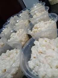 Filipino chicken macaroni salad spells the holidays for me. J A J Food Chicken Macaroni Salad 80pesos Per Tub Facebook