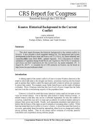 The conflict continued to deteriorate and pressure was exerted on the international community to intervene. Kosovo Historical Background To The Current Conflict Everycrsreport Com