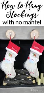 Build this diy christmas stocking hanger post to hang your holiday stockings. Where To Hang Stockings Without A Mantel Designertrapped Com