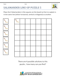 Math Puzzle Worksheets Salamander Line Up Puzzle 5 Gif 1 000 1 294 Pixels Maths Puzzles Math Words 5th Grade Math