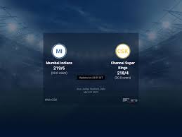 Soccer live scores and final results are presented from all soccer leagues in the world like from the most popular leagues as english premier league, german bundesliga, spanish la liga, italian serie a, french ligue 1, dutch eredivisie, to other smaller. Mumbai Indians Vs Chennai Super Kings Live Score Over Match 27 T20 16 20 Updates Cricket News