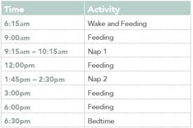 nap schedules 5 months to 25 months taking cara babies baby schedule baby sleep schedule sleep training baby