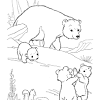 Free black bear coloring page. 1