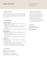You can't fulfill your internship report without. Professional Agriculture Farming Resume Examples Livecareer
