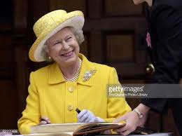 The Queen On Her Royal Tour Of The Channel Islands Visiting The Elizabeth Queen Of England Queen Elizabeth Queen Hat