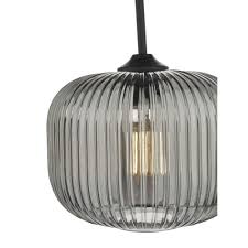 Modern Black And Smoked Ribbed Glass Ceiling Pendant Light Infuse effortless style with pendant lightings including luxurious ceiling styles for your home.