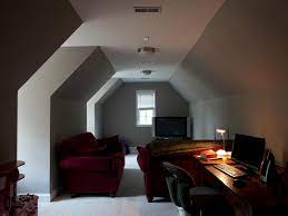 Example of a small trendy boy carpeted kids' room design in sydney with green walls i like the color ideas for this one too. Before After From Attic To Boys Bedroom Hgtv