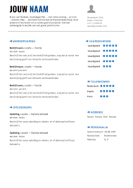 Dit voorbeeld of template, klassiek in ontwerp, scoort met een tabeloverzicht. Sollicitatiebrief Voorbeeld Engels