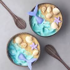 Mermaid Bowl Mermaid Bowl Smoothie Bowl Cute Desserts