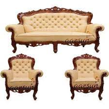 Best Handmade Wooden Meerthi Sofa Set Sf 0063 Wood Sofa Sofa Set Furniture