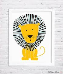 Lion Nursery Art Print Lion Nursery Art Nursery Art Prints Lion Nursery