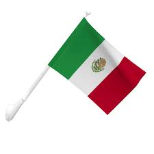The flag of the united states of america (the american flag) consists of 13 horizontal stripes alternating between red and white with a dark blue rectangle at the canton. Mexico Flag Heavy Duty Nylon Flag Flags International