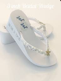 Trendy Bridal Flip Flops Beach Wedding Shoes Rhinestone Etsy Bridesmaid Sandals Wedding Flip Flops Beach Wedding Shoes