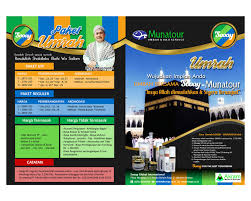 Secara umum kertas brosur mudah sekali diambil contoh yang ada di sekeliling kita, desain brosur bisa dilakukan sendiri, namun demikian untuk menghasil kwalitas cetak yang. Contoh Brosur Umroh 2019 Paket Tour Murah Bayar Cash Atau Cicilan Bersamawisata