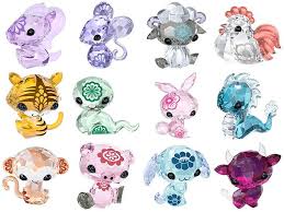 Junko Mizuno S Chinese Zodiac From Swarovski Kawaii Vinyl Zodiac Art Swarovski Crystal Figurines Cute Drawings