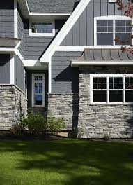 Cultured Stone Textured Watertable Sills Gray Stone Exterior Houses Gray House Exterior Craftsman Exterior
