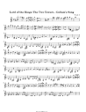 Lord of the Rings: The Two Towers - Gollum's Song Sheet Music ...