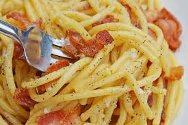 authentic carbonara is an easy italian pasta recipe using eggs cheese and bacon th easy italian recipes pasta italian pasta recipes italian recipes authentic