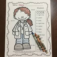 Are You Teaching Community Helpers Here S A Lot Of Math Color By Numbers To Match Your Careers Or Community Helper Units Elementary Education Reading Community Helpers Unit Color By Numbers