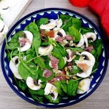 Salade Epinards Champignons Jambon Salade Epinard Recette Salade Salade