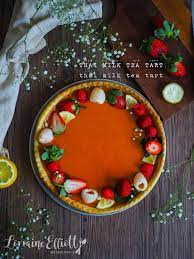 Thai Milk Tea Custard Tart Recipe Thai Milk Tea Custard Tart Milk Tea