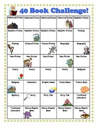 40 Book Challenge Cute Chart With Pictures