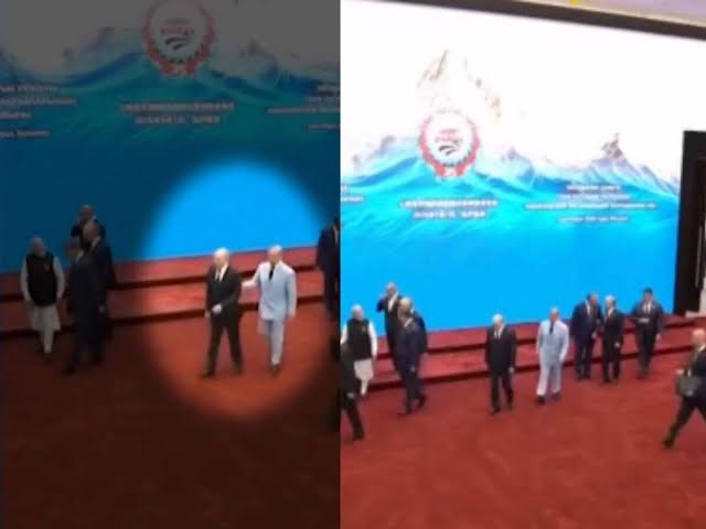 At SCO summit, PM Modi says terrorism can't be a strategic asset in front of Pakistan PM Shehbaz Sharif; video shows Sharif rushing to greet Putin after group photo