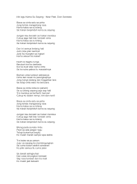 Sa yang temani pagi dan malam. Kunci Lagu Karna Su Sayang Chordtela