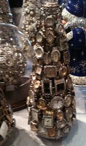 Tree From Watch Faces Jeweled Christmas Trees Steampunk Christmas Jewelry Christmas Tree