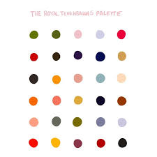 Procreate Color Palette The Royal Tenenbaums Wes Anderson Etsy Wes Anderson Color Palette Royal Colors Palette Brand Color Palette