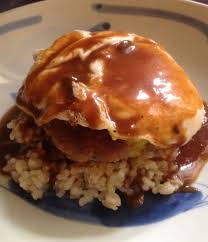 Healthy Hawaiian Favorite Loco Moco Replace White Rice With Brown Rice And Replace Ground Beef With Ground Turkey Add Food Over Easy Eggs Healthy Recipes