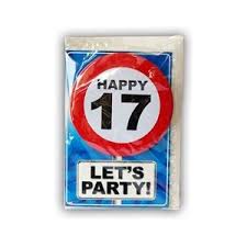 Verjaardagskaart 17 Jaar Verjaardagskaarten Beslist Nl 4 50 Bij Fun En Feest Nl