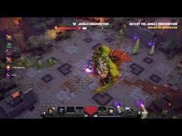 It has a secret in the cross the canyon quest, that if found, grants access to the panda plateau. Minecraft Dungeons Jungle Abomination Boss Battle Jungle Awakens Dlc Youtube