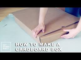 How to make a custom cardboard box for shipping explained. Make An Easy Cardboard Box From Scratch Youtube
