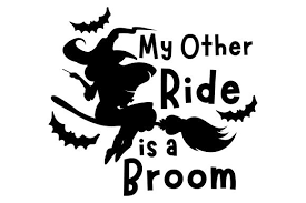 Download My Other Ride Is A Broom Svg Cut File By Creative Fabrica Crafts Creative Fabrica PSD Mockup Templates