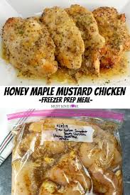 Freezer Meal Honey Maple Mustard Chicken Must Love Home Recipe Chicken Freezer Meals Freezer Dinners Freezer Meal Prep