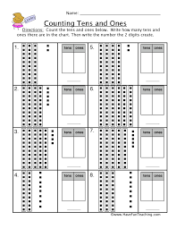 Tens and ones other contents Break It Apart Counting Tens Ones Worksheet Have Fun Teaching
