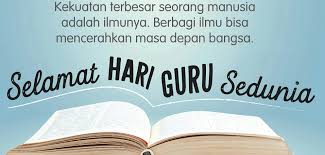Banner selamat hari guru 2018. Selamat Hari Guru Sedunia 5 Oktober 2018