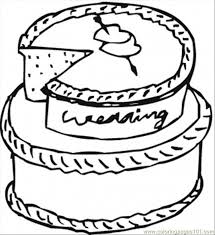 Cake wedding dessert cupcake celebration sweet party marriage birthday. Wedding Cake Coloring Page For Kids Free Desserts Printable Coloring Pages Online For Kids Coloringpages101 Com Coloring Pages For Kids