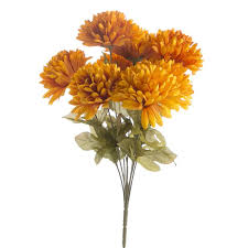 Measure the height of the pots your mums are in, then add one more inch to that. Golden Yellow Artificial Mums Fall Mums Floral Supplies Artificial Flowers
