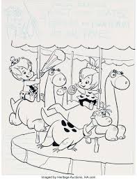 The spruce / wenjia tang take a break and have some fun with this collection of free, printable co. The Flintstones Pebbles And Bamm Bamm Coloring Book Cover Lot 13090 Heritage Auctions