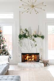 Modern Holiday Fireplace Decor Ideas And Inspiration An Unblurred Lady Holiday Fireplace Decor Holiday Fireplace Christmas Fireplace Decor