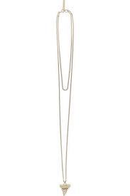 Givenchy Shark Tooth Necklace In Pale Gold Tone Swarovski Crystal And Faux Pearl Modesens Shark Tooth Necklace Faux Pearl Givenchy Bracelet