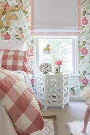 A Beloved Nursery Grows Up Project Nursery Kids Room Grey Girls Bedroom Wallpaper Girl Room